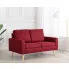 Dwuosobowa sofa czerwone wino z tkaniny Eroa 2Q