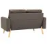 Dwuosobowa sofa taupe z tkaniny Eroa 2Q 