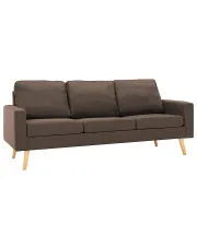 3-osobowa brązowa sofa - Muria 3Q w sklepie aosom.live
