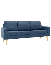 3-osobowa niebieska sofa - Muria 3Q w sklepie aosom.live