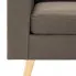 Trzyosobowa sofa taupe z tkaniny Eroa 3Q 