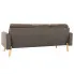 Trzyosobowa sofa taupe z tkaniny Eroa 3Q 