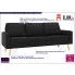 Trzyosobowa czarna sofa z tkaniny Eroa 3Q