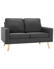 2-osobowa ciemnoszara sofa - Muria 2Q w sklepie aosom.live