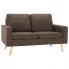 2-osobowa brązowa sofa - Muria 2Q