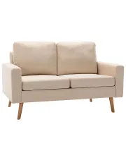 2-osobowa kremowa sofa - Muria 2Q w sklepie aosom.live