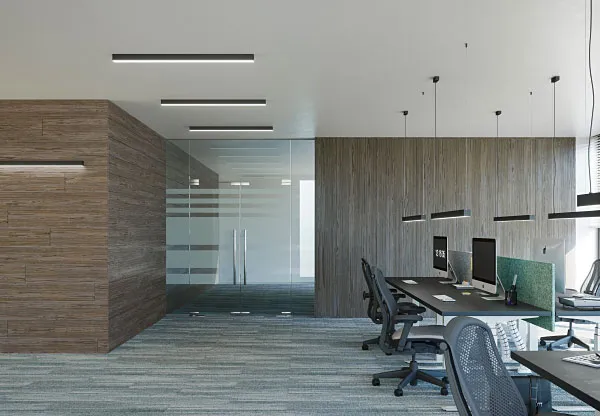 Biały prostokątny plafon EX623-Herrick z modułem LED