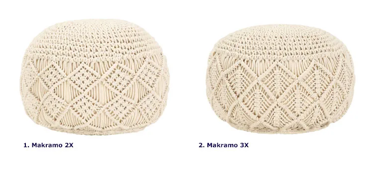 Wzory puf Makramo