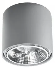 Szary minimalistyczny plafon LED walec - EX655-Helfi w sklepie aosom.live