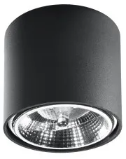 Czarny industrialny plafon LED tuba - EX655-Helfi w sklepie aosom.live