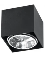 Czarny kwadratowy plafon LED kostka - EX656-Inger w sklepie aosom.live