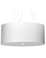 Biały okrągły minimalistyczny żyrandol 60 cm - EX690-Olafi w sklepie aosom.live