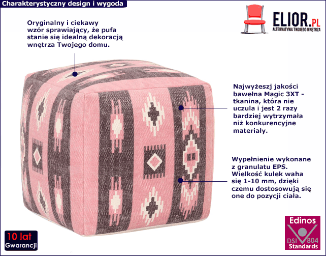 Różowa pufa Epiks