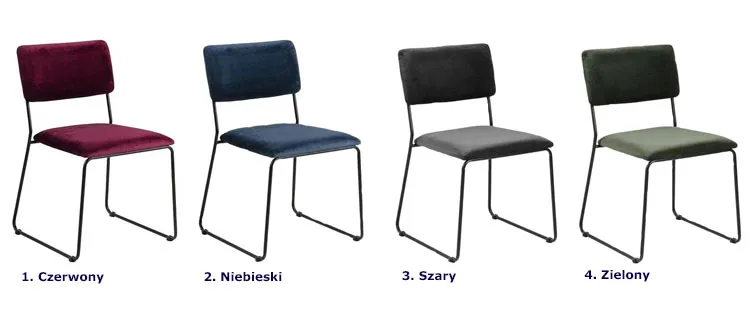 Kolory krzeseł Tongel