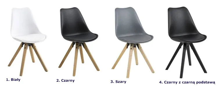 Kolory krzeseł Dozi 3X