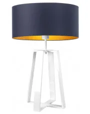 Okrągła lampa stołowa na białym stelażu - EX965-Tlool- 5 kolorów w sklepie aosom.live
