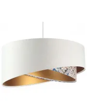 Biała asymetryczna lampa wisząca - EXX20-Dine w sklepie aosom.live