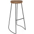 Drewniany hoker Amiro industrialny