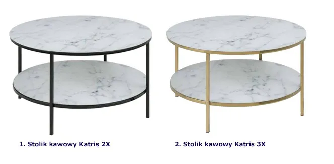 Kolory stolików kawowych Katris
