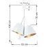 Wymiary lampy EXX67-Semina