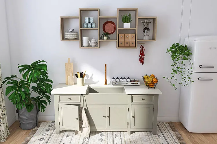 Wisząca minimalisyczna półka ścienna Malene