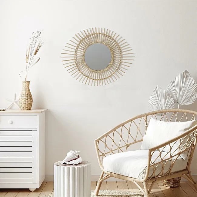 Boho lustro Ruby - beżowe