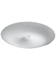 Biały nowoczesny szklany plafon 63 cm - EXX211-Nosco w sklepie aosom.live