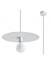 Biała industrialna lampa wisząca rondo - EXX235-Nesta w sklepie aosom.live