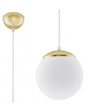 Biało-złota lampa wisząca kula 20 cm - EXX231-Amareo w sklepie aosom.live