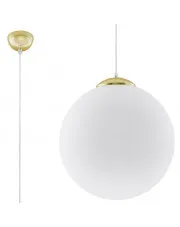 Biało-złota szklana lampa wisząca 40 cm - EXX233-Amareo w sklepie aosom.live