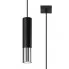 Czarno-chromowana lampa wisząca tuba EXX244-Loper