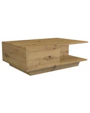Ława kawowa ze schowkiem i półką - Noka dąb artisan w sklepie aosom.live