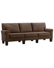 Trzyosobowa brązowa sofa - Dionas 3X w sklepie aosom.live