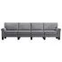 Luksusowa czteroosobowa sofa jasnoszara Alaia 4X