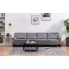 Luksusowa czteroosobowa sofa jasnoszara Alaia 4X