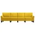 Luksusowa czteroosobowa sofa jasnoszara Alaia 4X