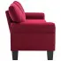 Luksusowa czteroosobowa sofa czerwona Alaia 4X