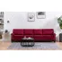 Luksusowa czteroosobowa sofa czerwona Alaia 4X