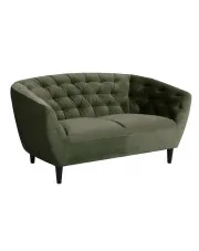 Ciemnozielona sofa welurowa - Galax 2X w sklepie aosom.live