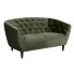 Ciemnozielona sofa Polli 2X pikowana