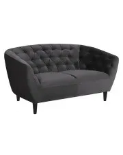Ciemnoszara sofa welurowa - Galax 2X w sklepie aosom.live