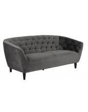Szara sofa welurowa - Galax 3X w sklepie aosom.live