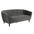 Szara sofa welurowa - Galax 3X