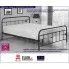 Szczegółowe zdjęcie nr 4 produktu Czarne jednoosobowe łóżko 90x200 - Whitor