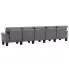 Dekoracyjna 5-osobowa jasnoszara sofa Alaia 5X