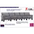 Dekoracyjna 5-osobowa jasnoszara sofa Alaia 5X
