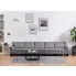 Dekoracyjna 5-osobowa jasnoszara sofa Alaia 5X