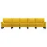 Dekoracyjna 5-osobowa żółta sofa Alaia 5X