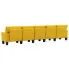 Dekoracyjna 5-osobowa żółta sofa Alaia 5X