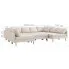 Sofa modułowa z kremowej tkaniny Astoa 9Q 